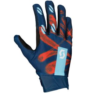 Motokroso pirštinės SCOTT EVO DIRT mėlynos-raudonos spalvos