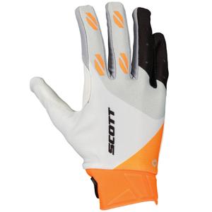 Motokroso pirštinės SCOTT EVO RACE baltai oranžinės