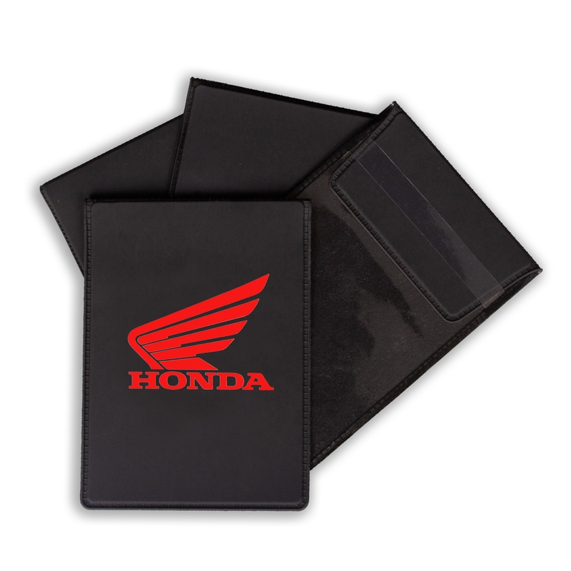 "Honda" techninės licencijos dangtelis raudonas