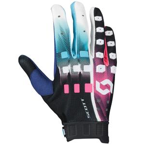 Motokroso pirštinės SCOTT Podium PRO blue-pink