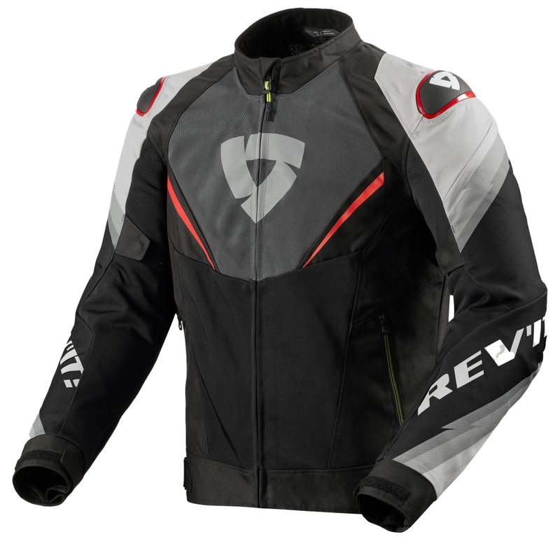 Revit Quantum 3 Air motociklininko striukė pilka ir raudona