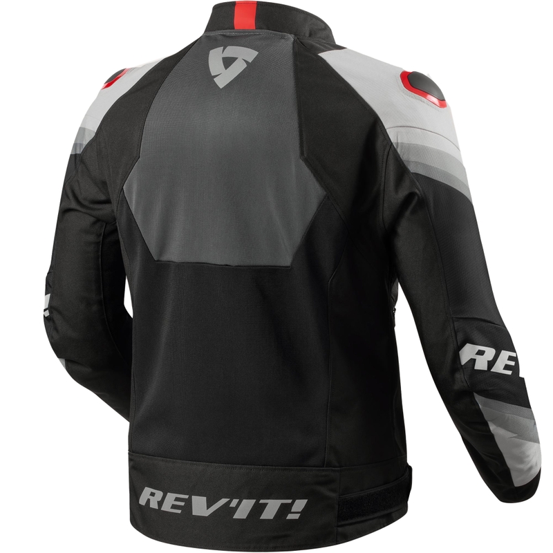 Revit Quantum 3 Air motociklininko striukė pilka ir raudona