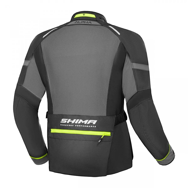 "Shima Alpha" fluoro spalvos motociklininko striukė