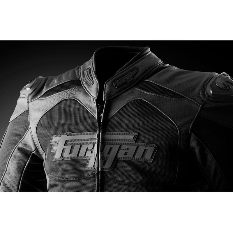 "Furygan Speed Mesh 3" juoda odinė motociklininko striukė