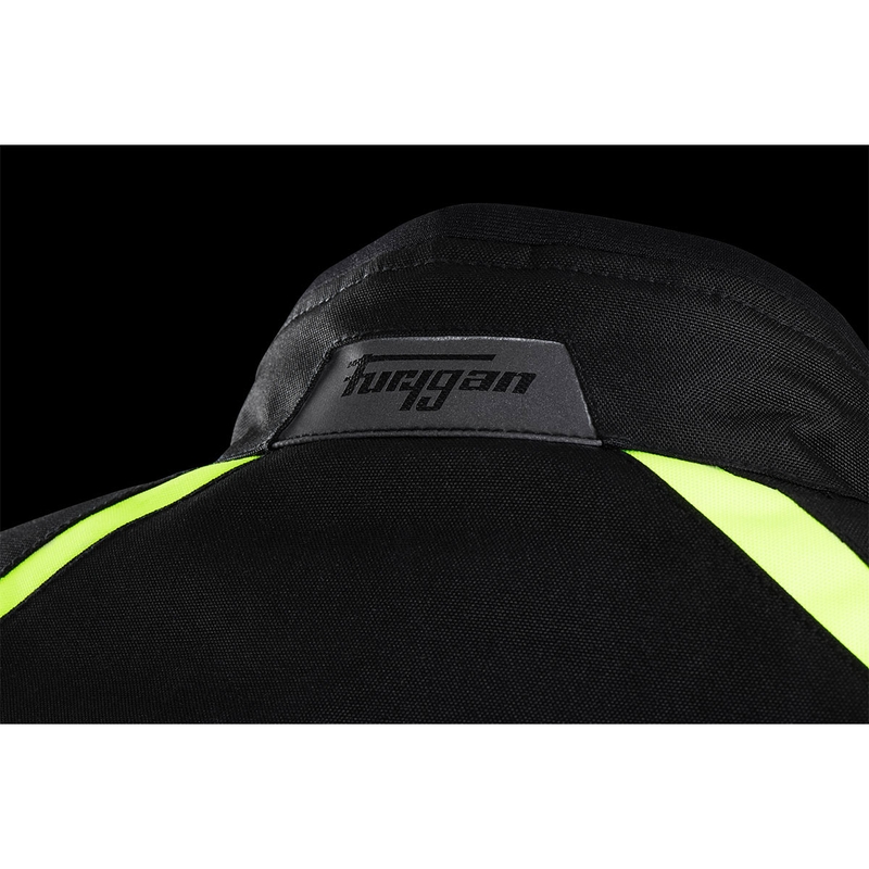 Furygan Yori juoda-balta-fluo geltona motociklininko striukė