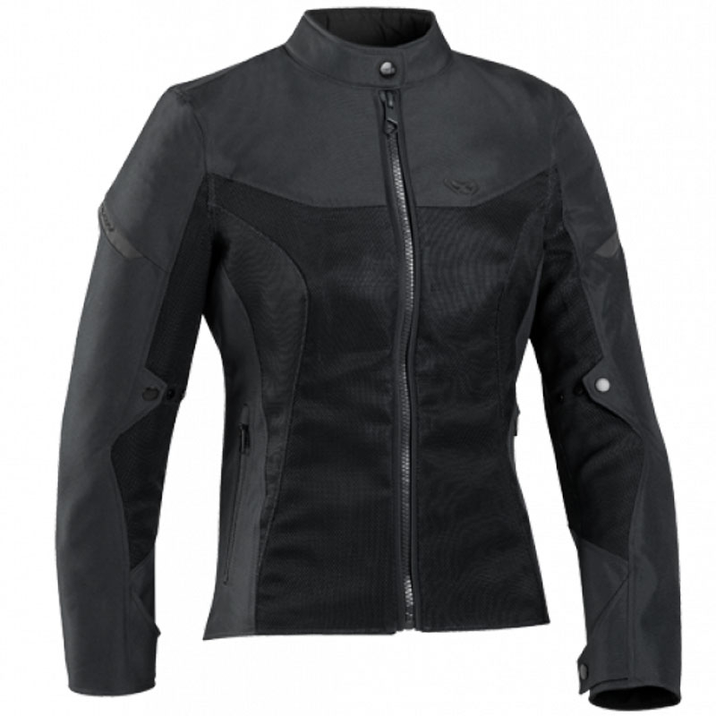 IXON Fresh Lady C dydžio juoda motociklininko striukė moterims
