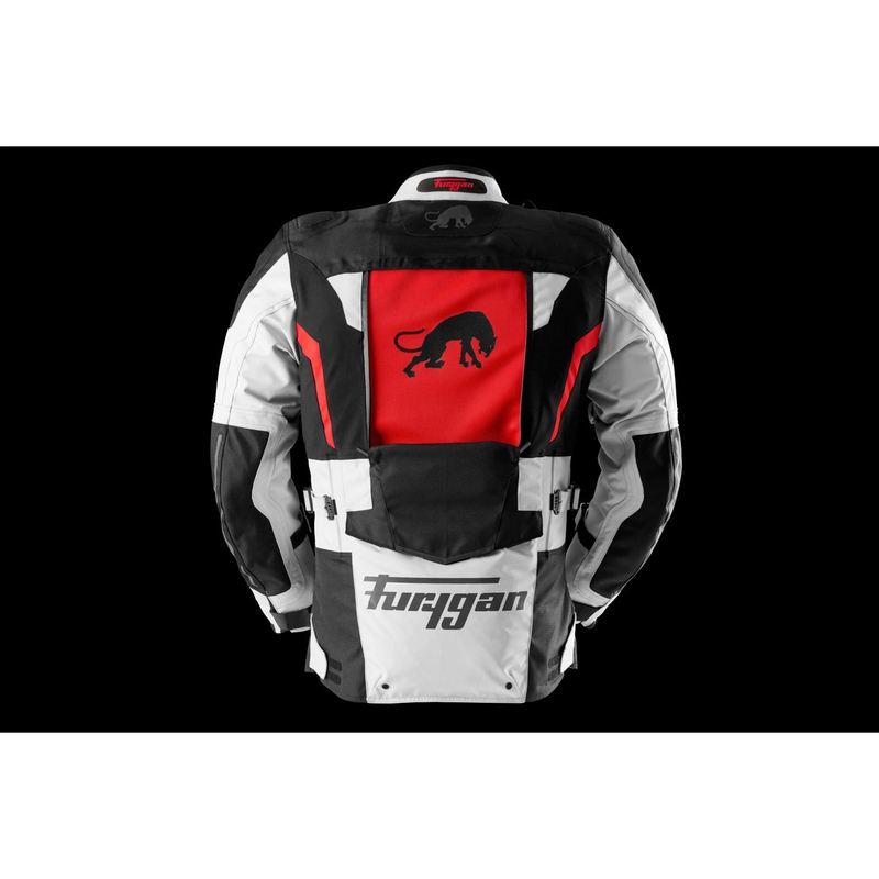 Furygan Montroc Kevlar® Primaloft® 3IN1+ motociklo striukė, juoda-smėlinė-raudona