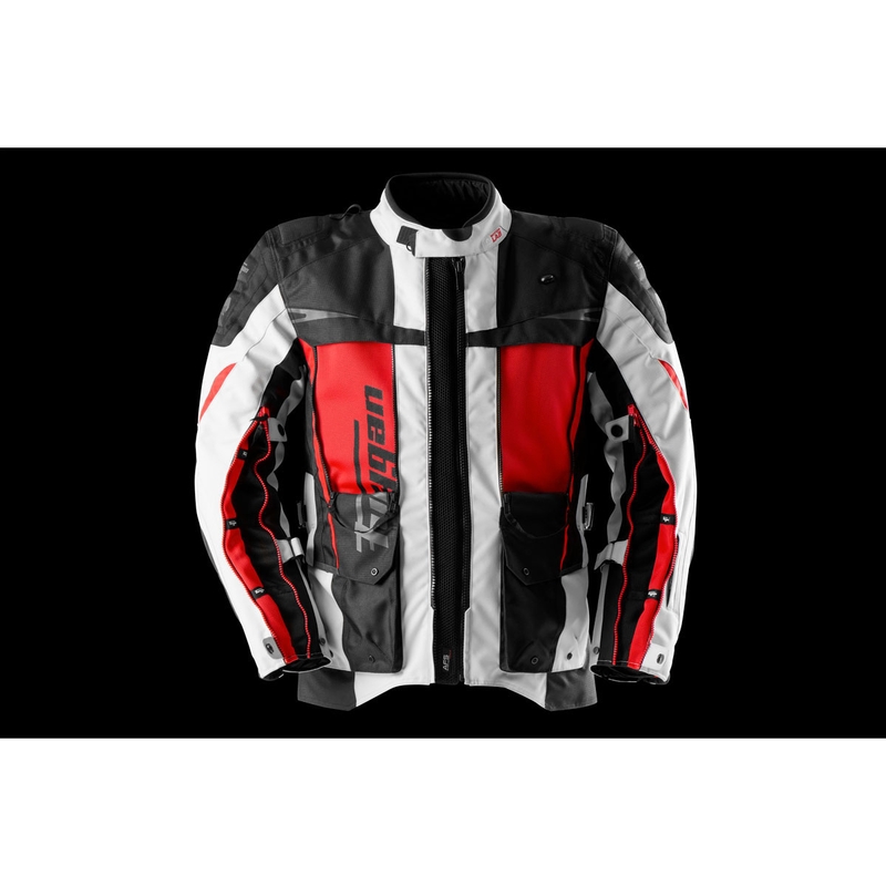 Furygan Montroc Kevlar® Primaloft® 3IN1+ motociklo striukė, juoda-smėlinė-raudona