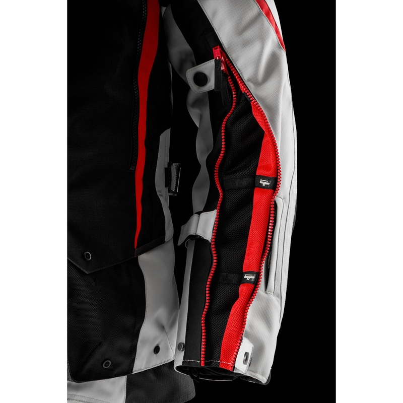 Furygan Montroc Kevlar® Primaloft® 3IN1+ motociklo striukė, juoda-smėlinė-raudona