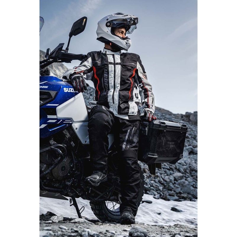 Furygan Montroc Kevlar® Primaloft® 3IN1+ motociklo striukė, juoda-smėlinė-raudona