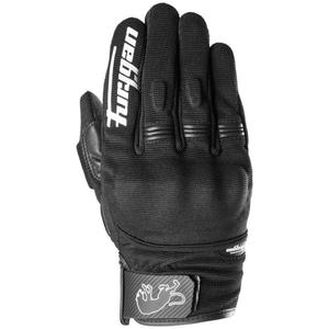 Motociklininko pirštinės Furygan Jet D3O Evo juoda ir balta