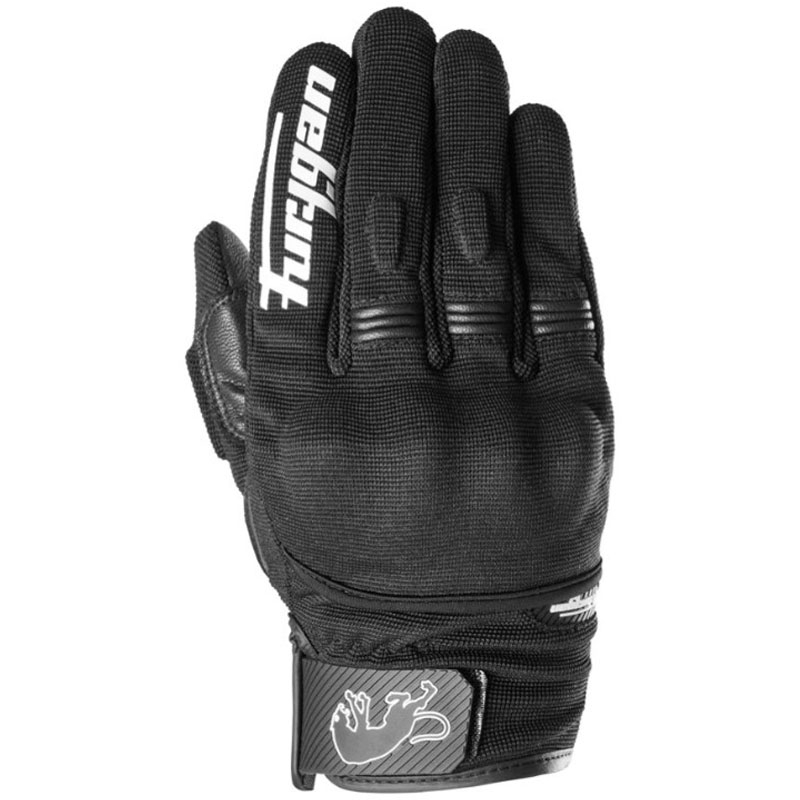 Motociklininko pirštinės Furygan Jet D3O Evo juoda ir balta