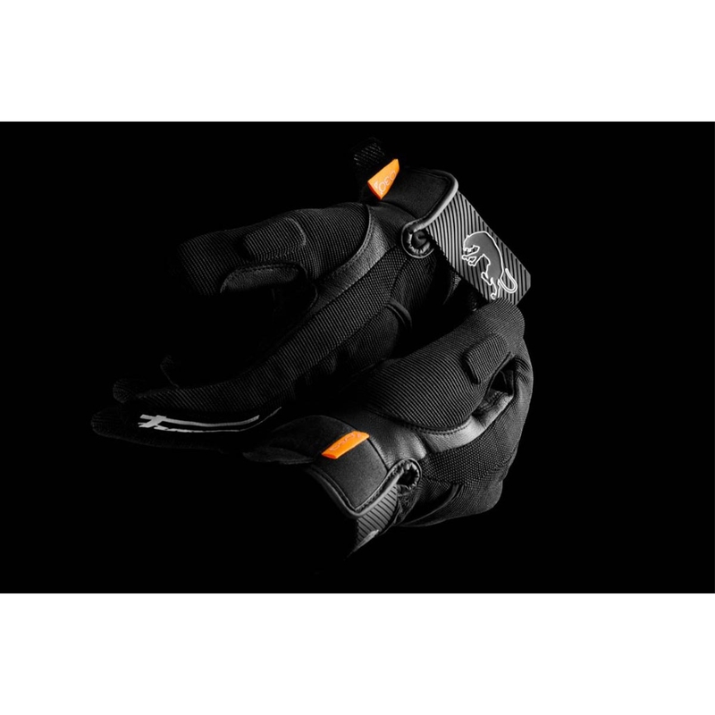 Motociklininko pirštinės Furygan Jet D3O Evo juoda ir balta