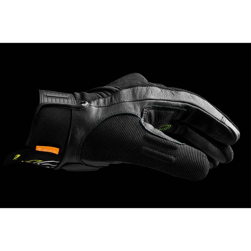 Motociklininko pirštinės Furygan Jet Neon D3O juoda-balta-fluo geltona