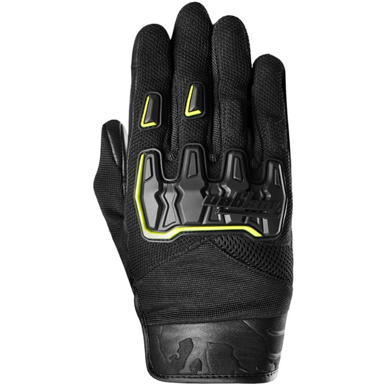 Furygan Shade Black-Fluo Yellow motociklininko pirštinės