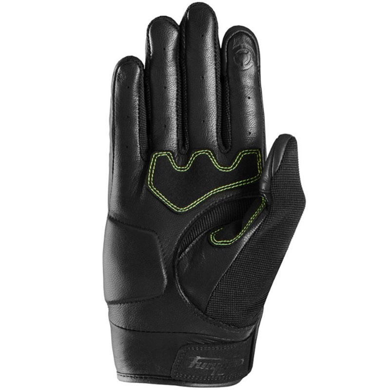 Furygan Shade Black-Fluo Yellow motociklininko pirštinės