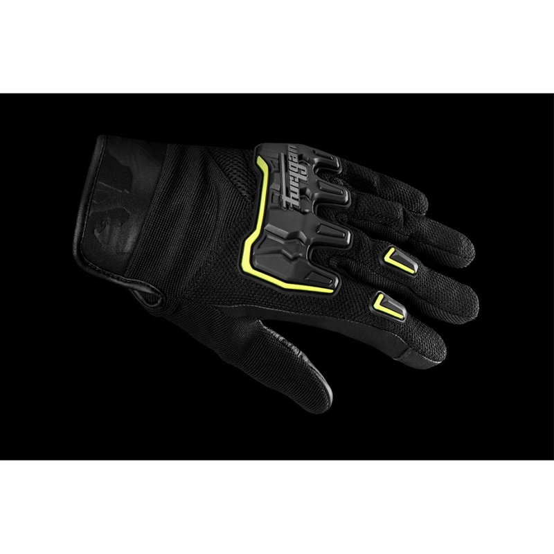 Furygan Shade Black-Fluo Yellow motociklininko pirštinės