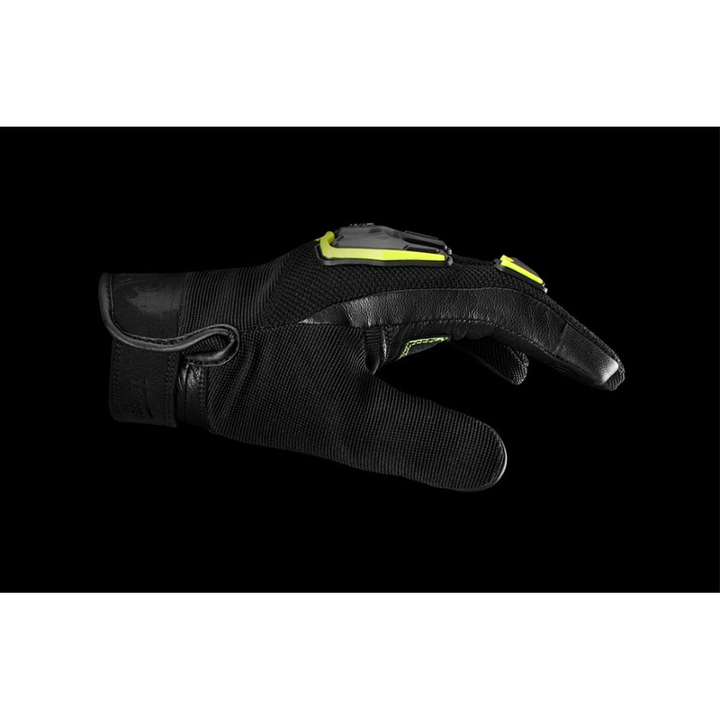 Furygan Shade Black-Fluo Yellow motociklininko pirštinės