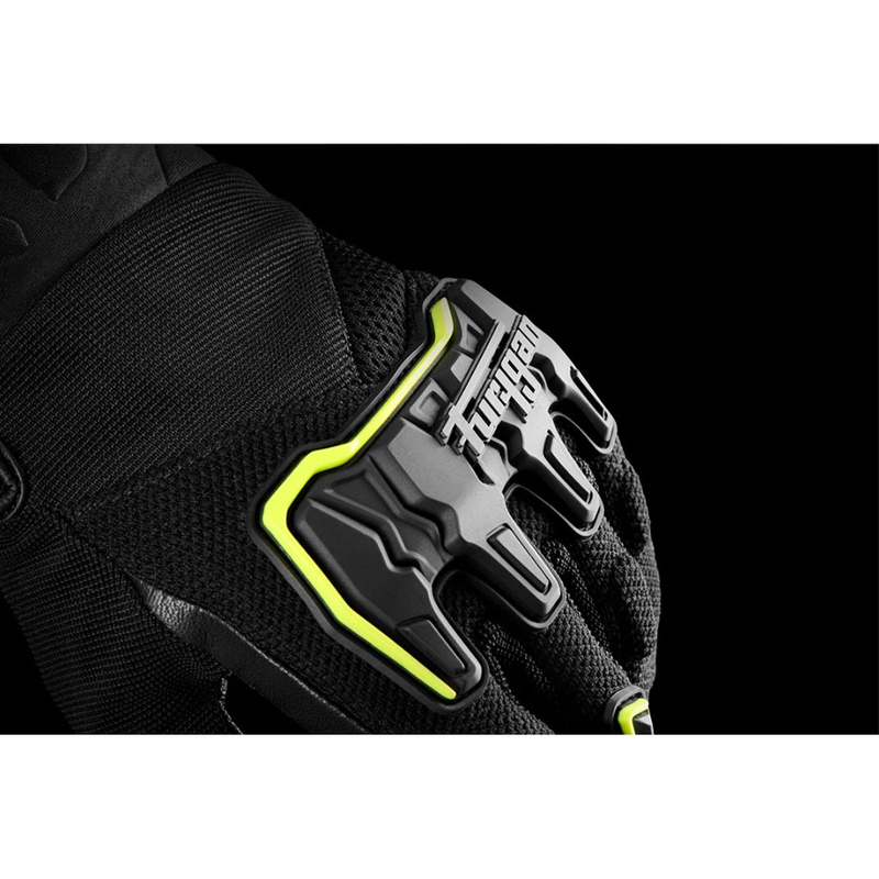 Furygan Shade Black-Fluo Yellow motociklininko pirštinės