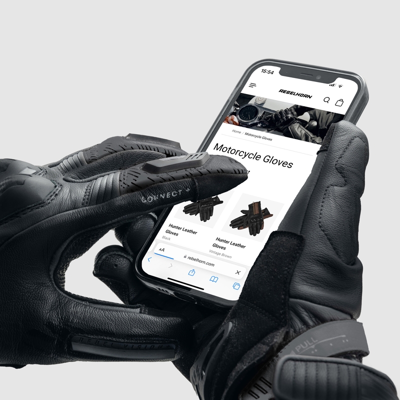 Motociklininko pirštinės Rebelhorn Viper black