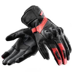 Motociklininko pirštinės Rebelhorn Viper black-grey-fluo red