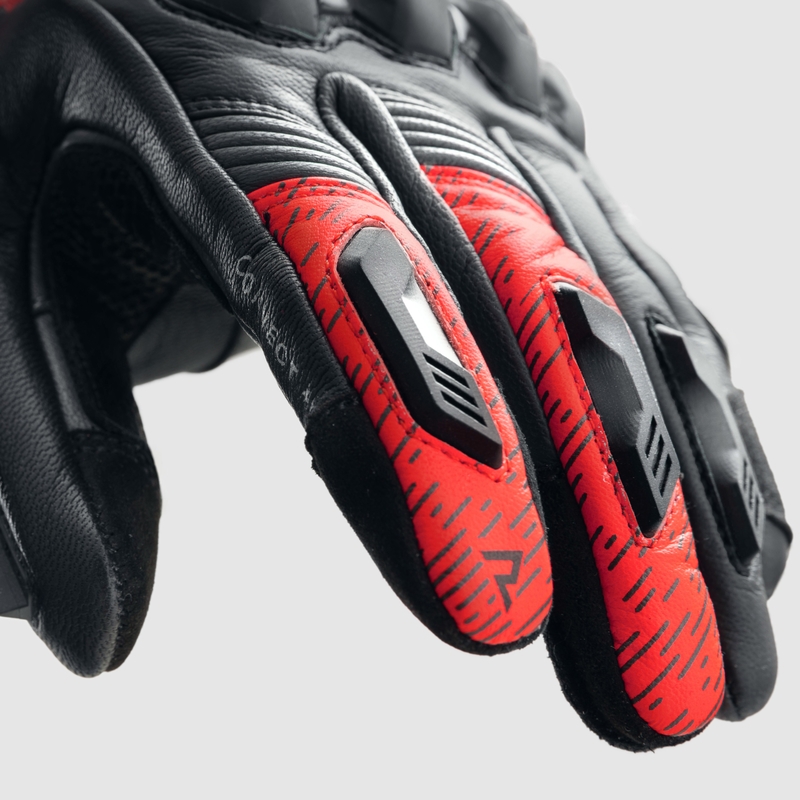 Motociklininko pirštinės Rebelhorn Viper black-grey-fluo red