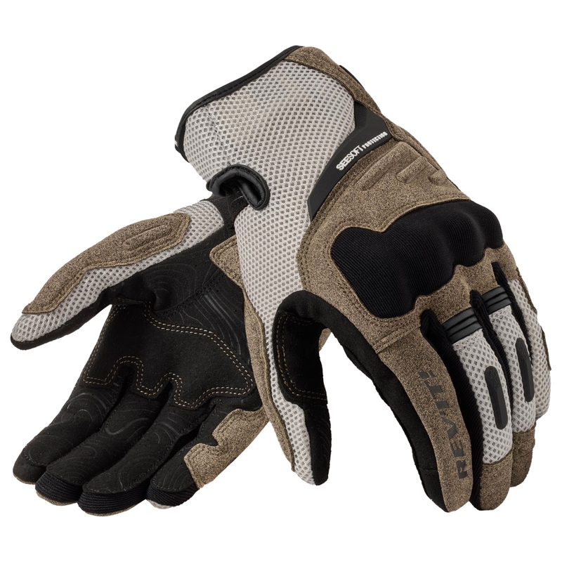 Moteriškos "Revit Cavern" motociklininko pirštinės Sand Black