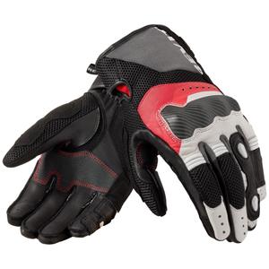 "Revit Blaze" motociklininko pirštinės raudonos ir baltos spalvos