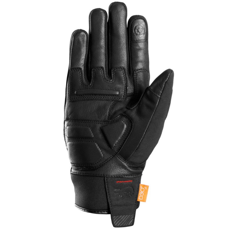 Furygan Jet All Season D3O® Evo juodai raudonos motociklininko pirštinės