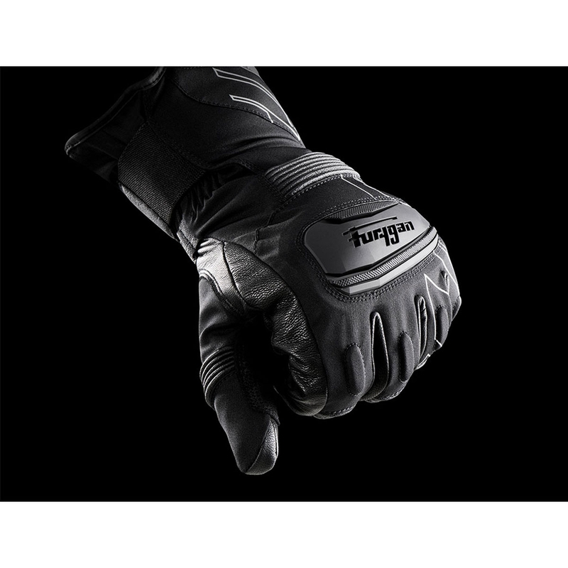 Furygan Starker D3O® PrimaLoft® 37.5® juodai baltos motociklininko pirštinės