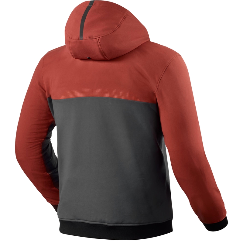Motociklininko džemperis su gobtuvu Revit Parabolica 2 burgundy-grey