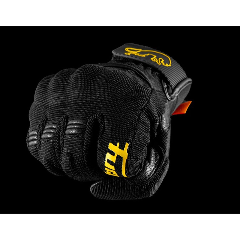 Moteriškos Furygan Jet Lady D3O® Evo Black and Gold motociklininko pirštinės