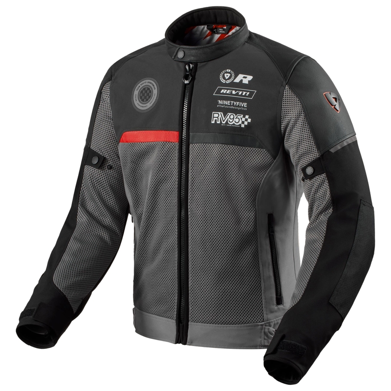 Revit Swiftblade motociklininko striukė juoda ir raudona