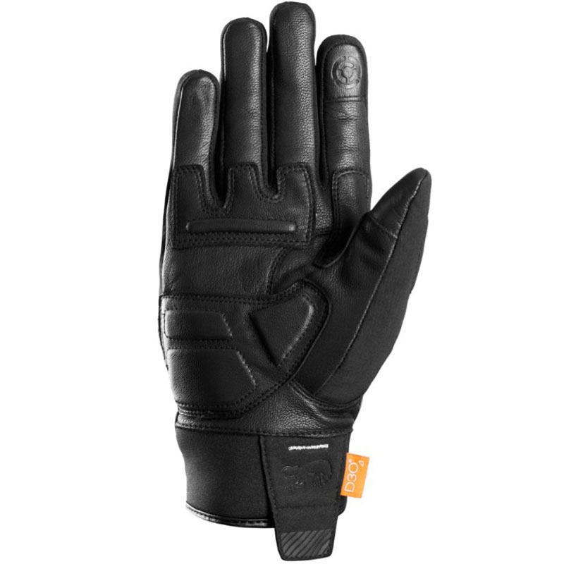 Moteriškos Furygan Jet Lady All Season D3O® Evo juodai baltos motociklininko pirštinės