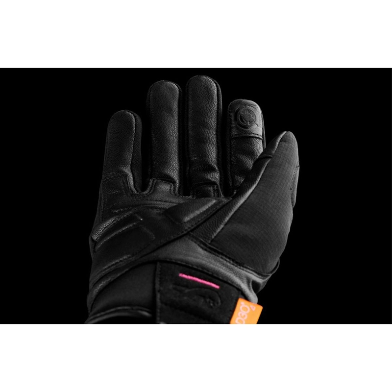 Moteriškos Furygan Jet Lady All Season D3O® Evo Black and Pink motociklininko pirštinės