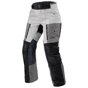 "Revit Sand 5 H2O" moteriškos sutrumpintos motociklininko kelnės sidabro ir juodos spalvos
