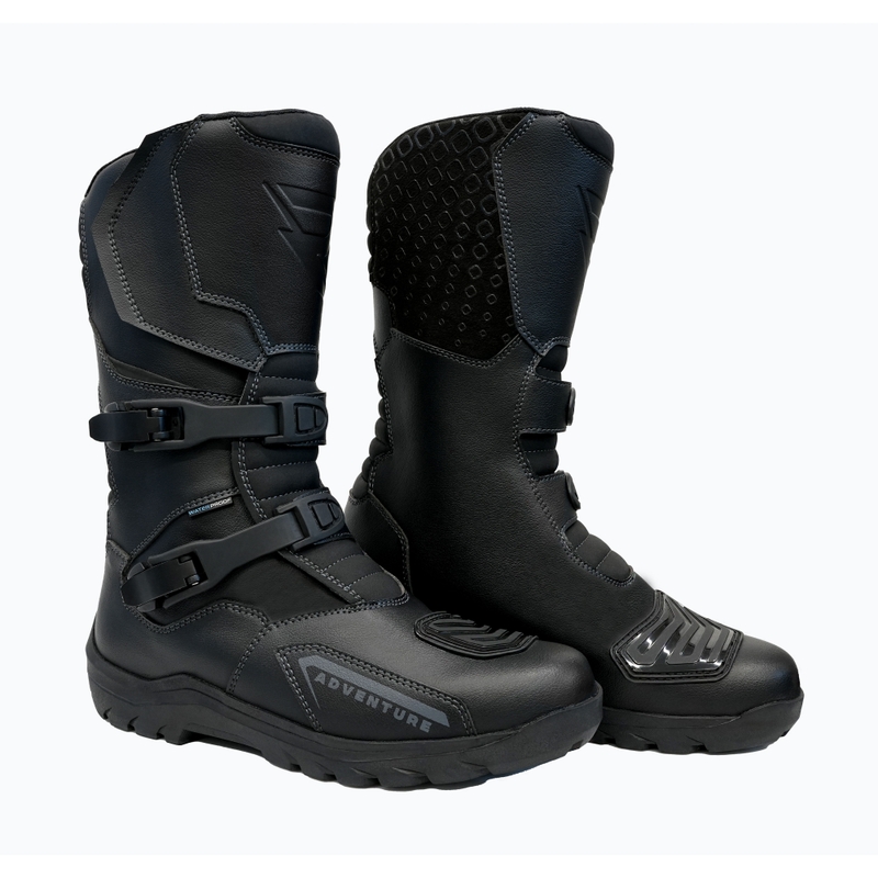 Motociklininko batai Street Racer Adventure WP black - II klasė