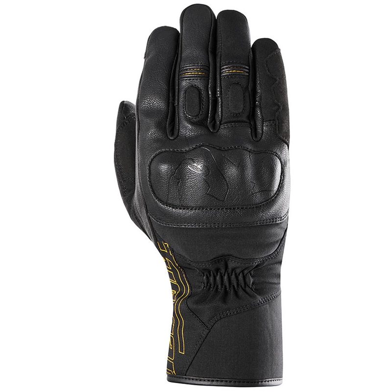 Moteriškos Furygan Oslo Oslo D3O® PrimaLoft® Lady juodos ir auksinės motociklininko pirštinės