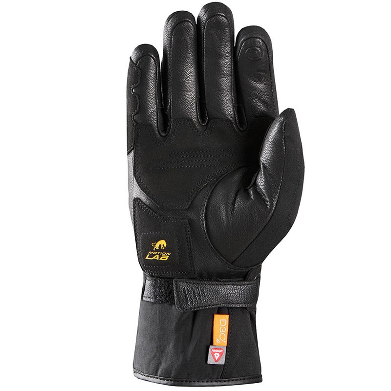 Moteriškos Furygan Oslo Oslo D3O® PrimaLoft® Lady juodos ir auksinės motociklininko pirštinės