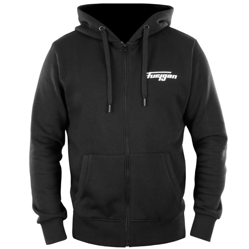 Džemperis Furygan Corpo Zip juoda ir balta