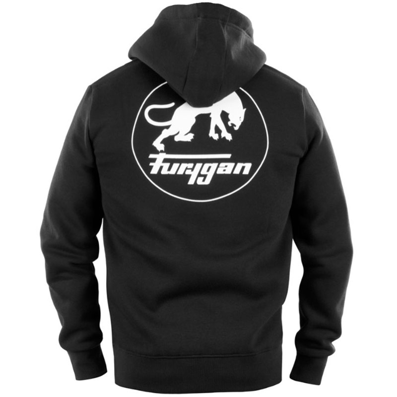Džemperis Furygan Corpo Zip juoda ir balta