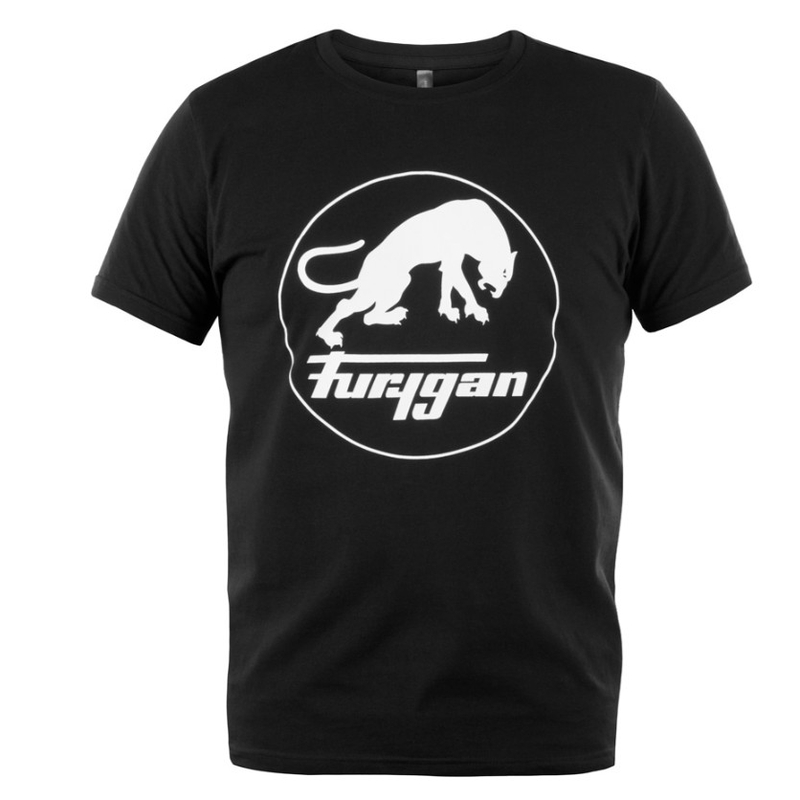 Marškinėliai Furygan Corpo TS Logo juodai balti