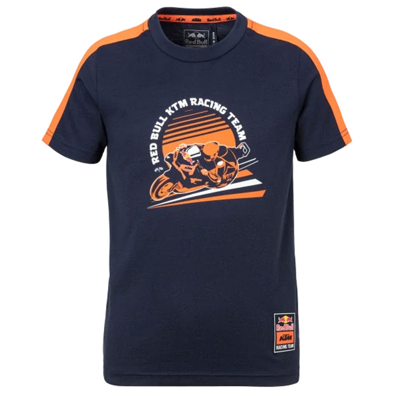 Vaikiški marškinėliai KTM Red Bull Racing Grid blue-orange