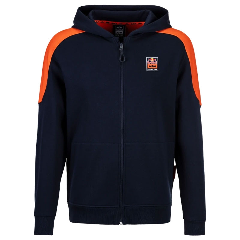 Mikina su gobtuvu KTM Red Bull Racing Grid Zip tamsiai mėlyna