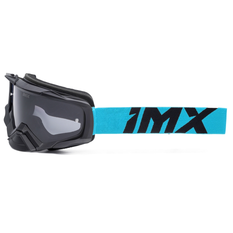 Motokroso akiniai iMX Dust juodos ir mėlynos spalvos su skaidriu stiklu
