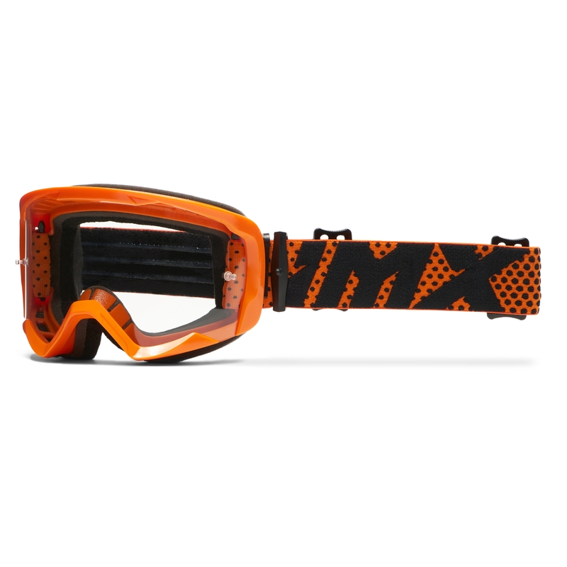 Motokroso akiniai iMX Endurance Flip oranžiniai su skaidriu stiklu