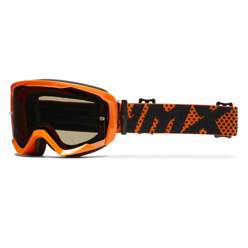 Motokroso akiniai iMX Endurance Flip oranžiniai su skaidriu stiklu