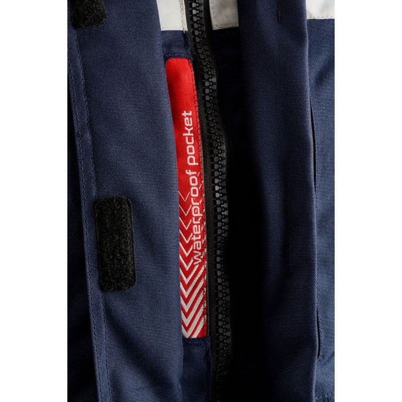 Moteriška motociklininko striukė Furygan Apalaches Lady Evo Blue-Beige-Red