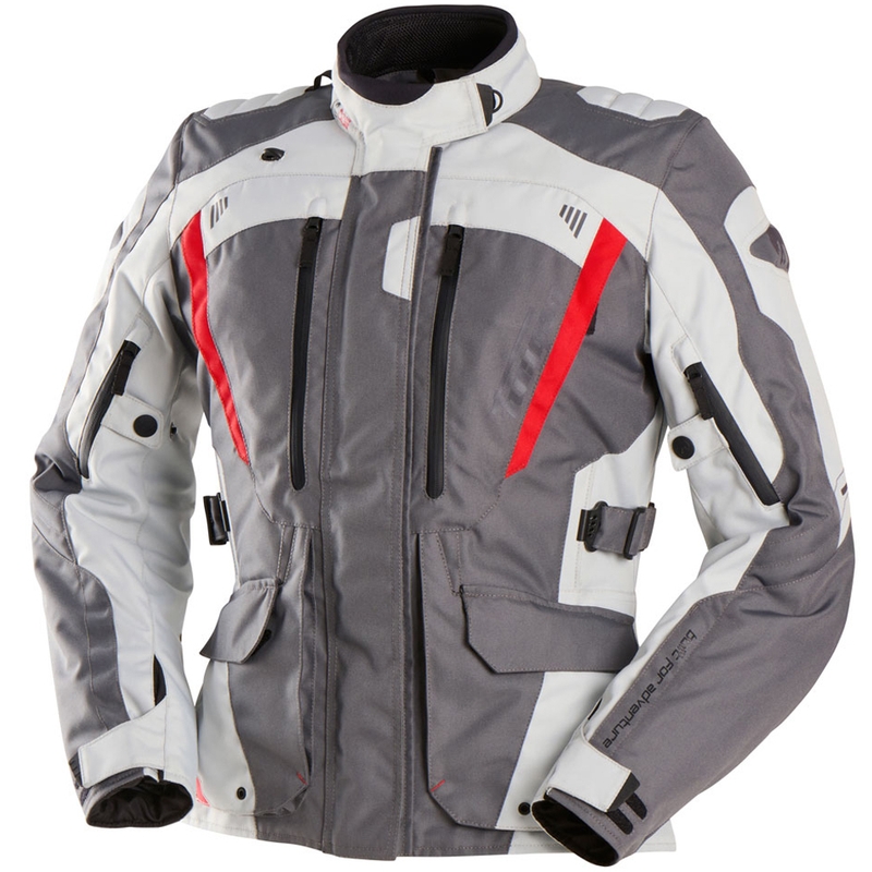Moteriška motociklininko striukė Furygan Apalaches Lady Evo Grey-beige-red