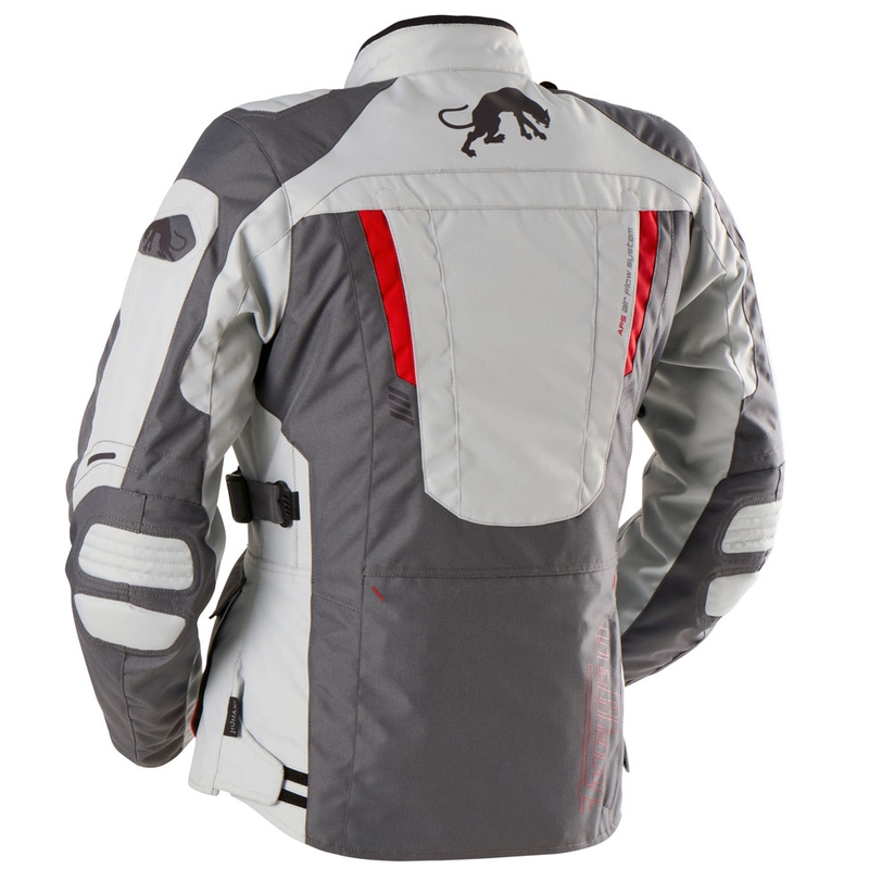 Moteriška motociklininko striukė Furygan Apalaches Lady Evo Grey-beige-red